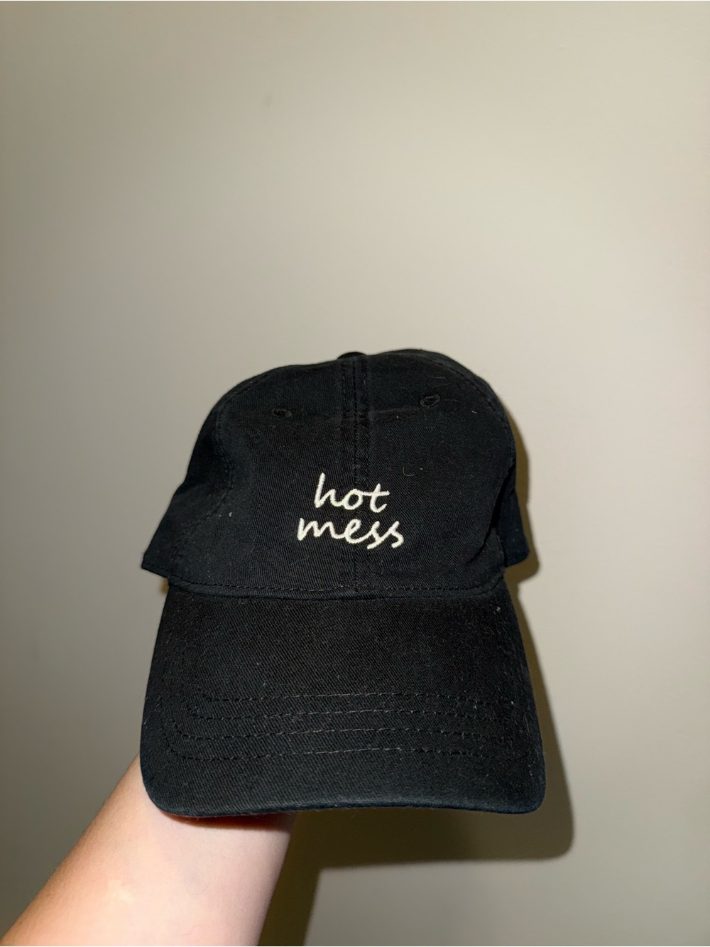 American Eagle Outfitters Black Adjustable Baseball Cap